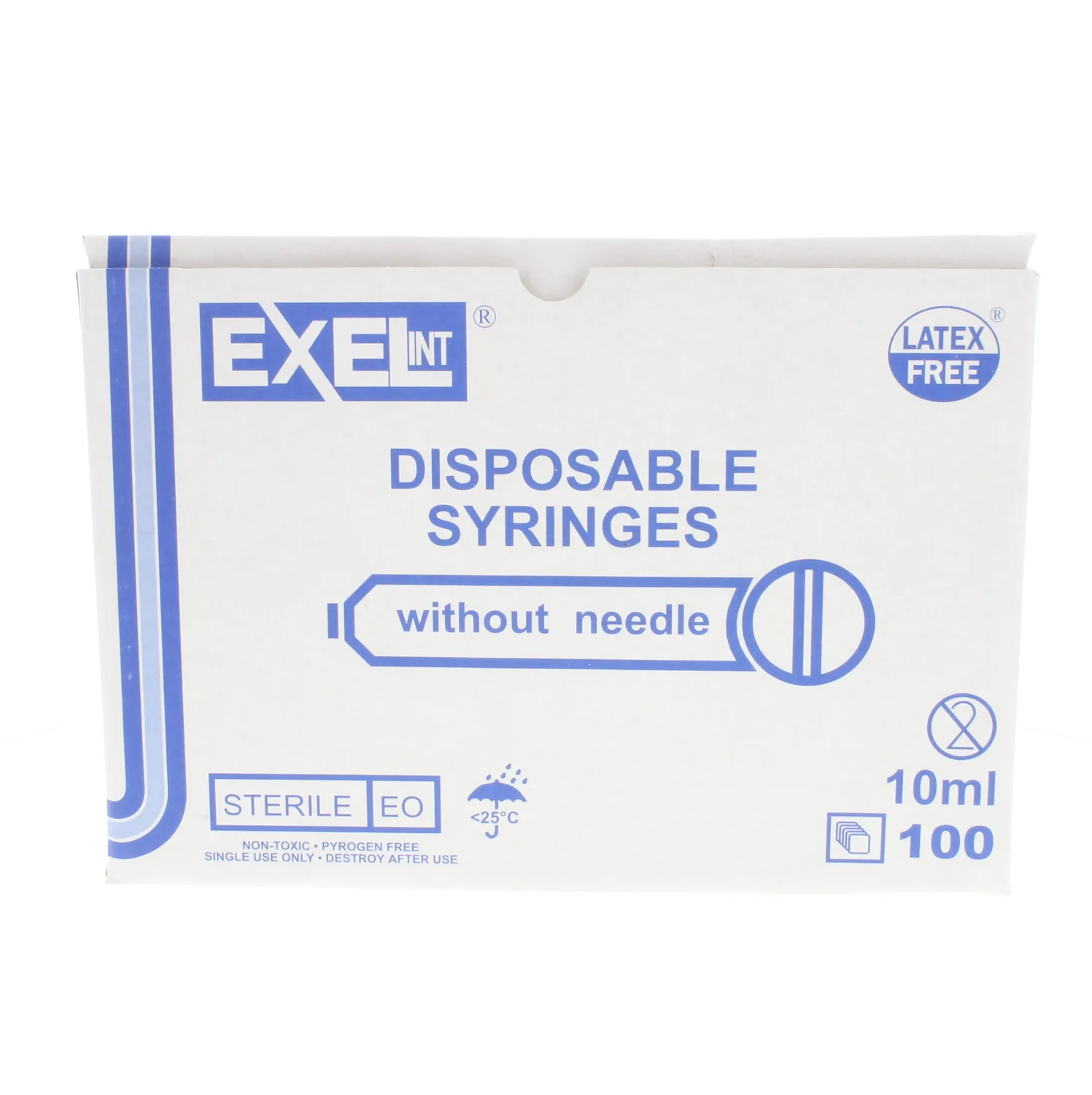 Exel 10-12cc Syringe (Luer-Lock) - Box/100